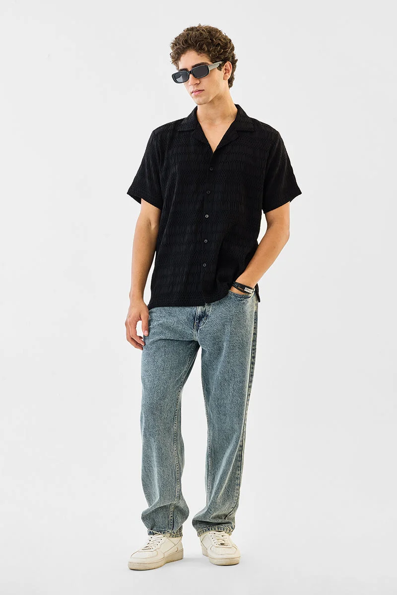 سنيتش Box Fit Textured Shirt
